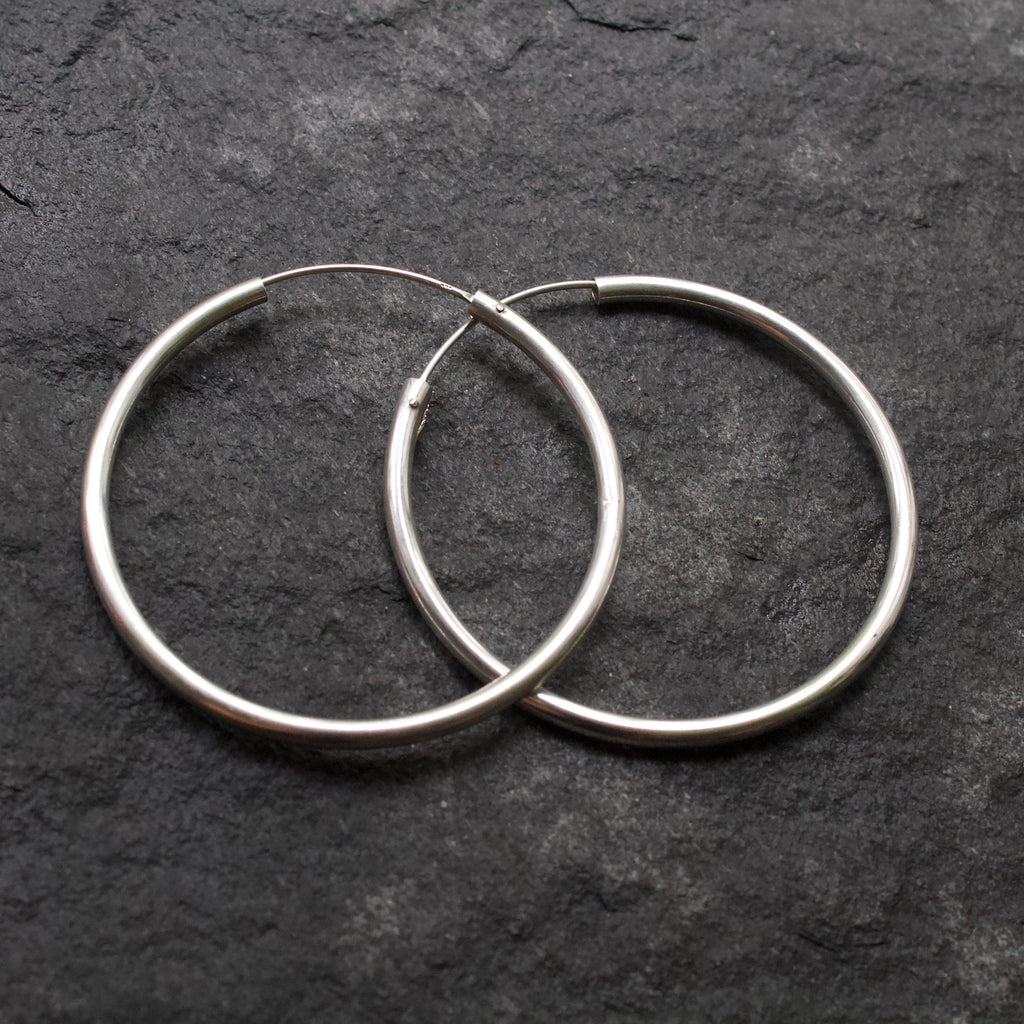 925 Silver Hoops