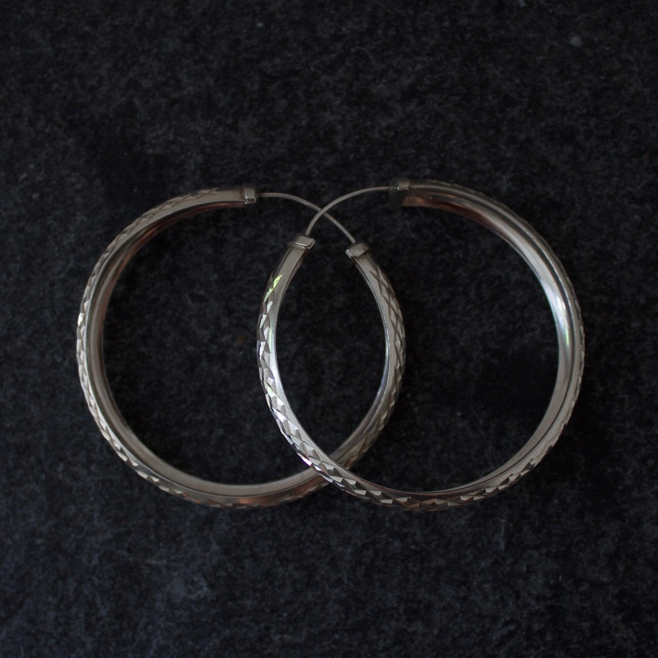 Statement Silver Hoops