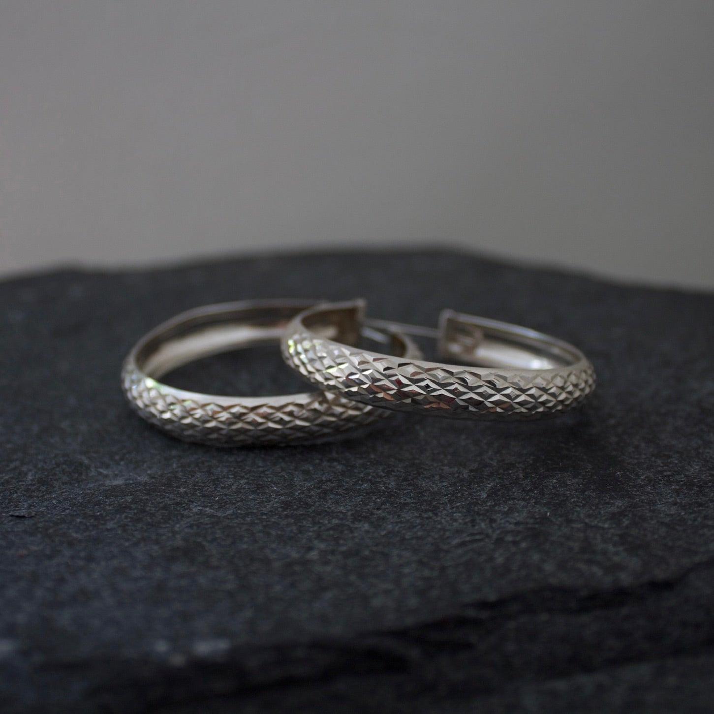 Statement Silver Hoops