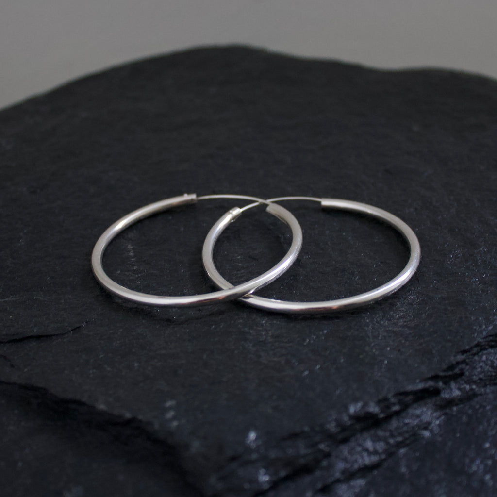 925 Silver Hoops