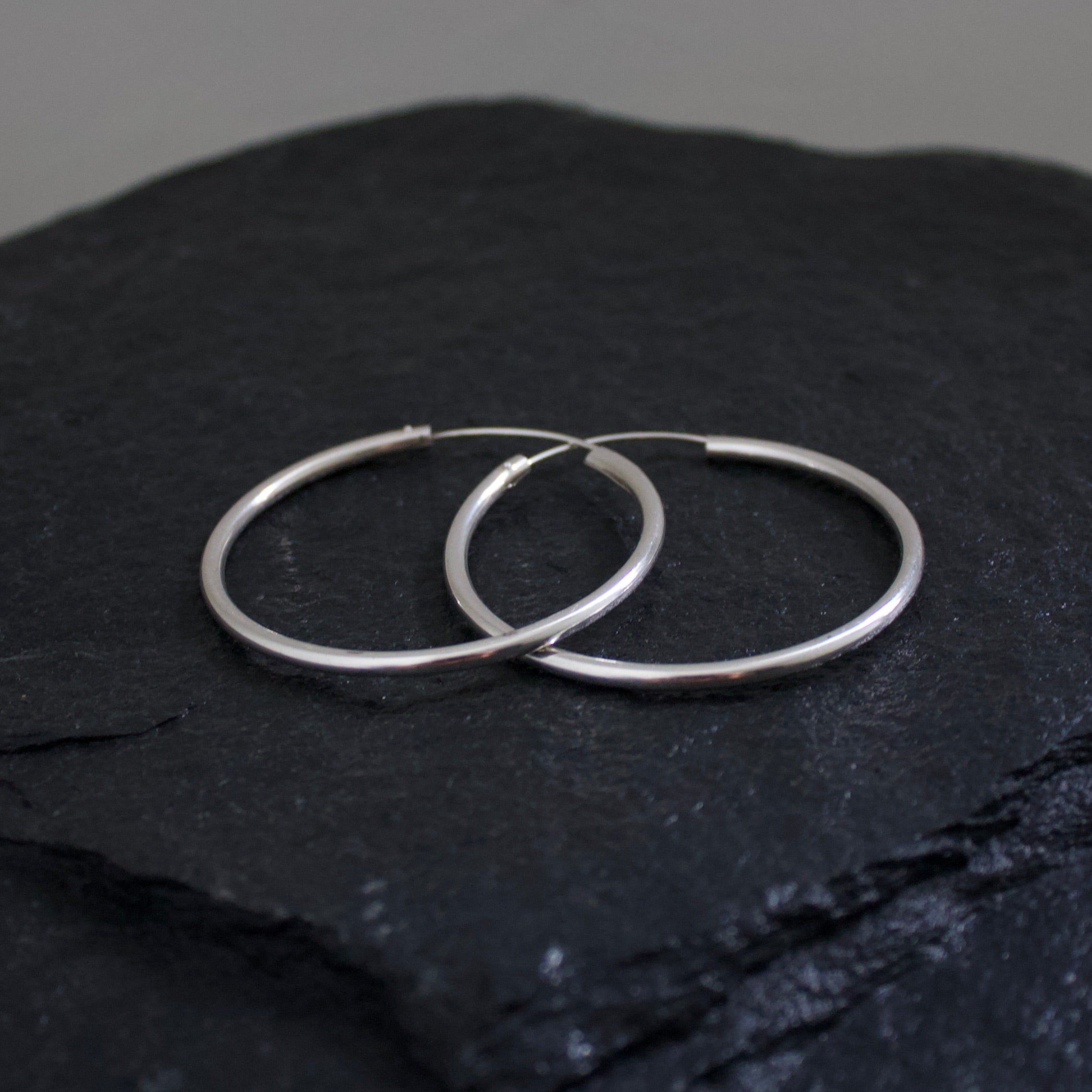 925 Silver Hoops