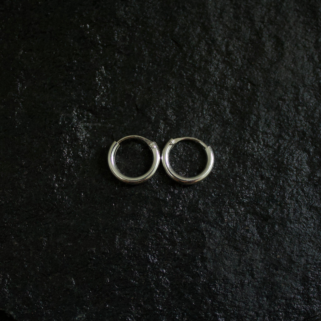 Small 2mm Silver Hoops