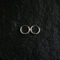 Small 2mm Silver Hoops