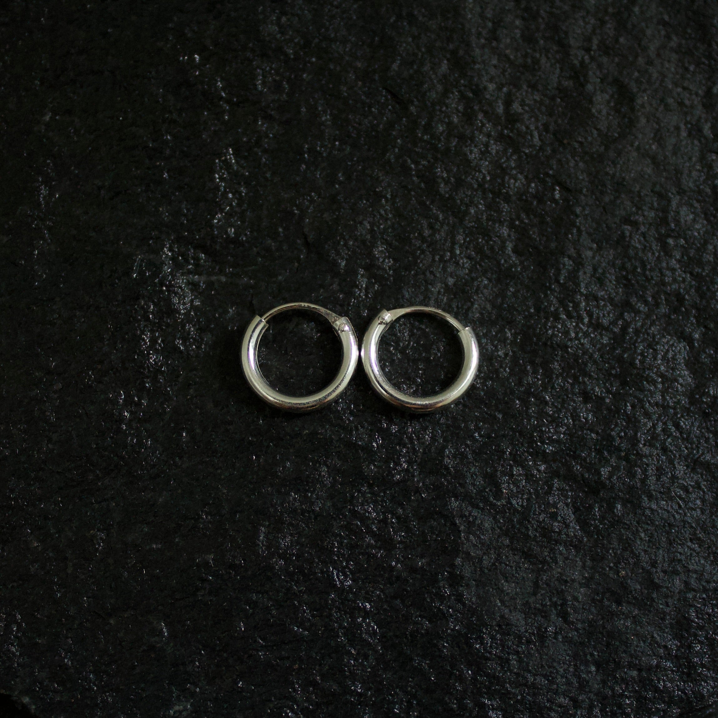 Small 2mm Silver Hoops