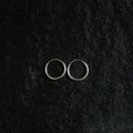 Small 1.2mm Silver Hoops