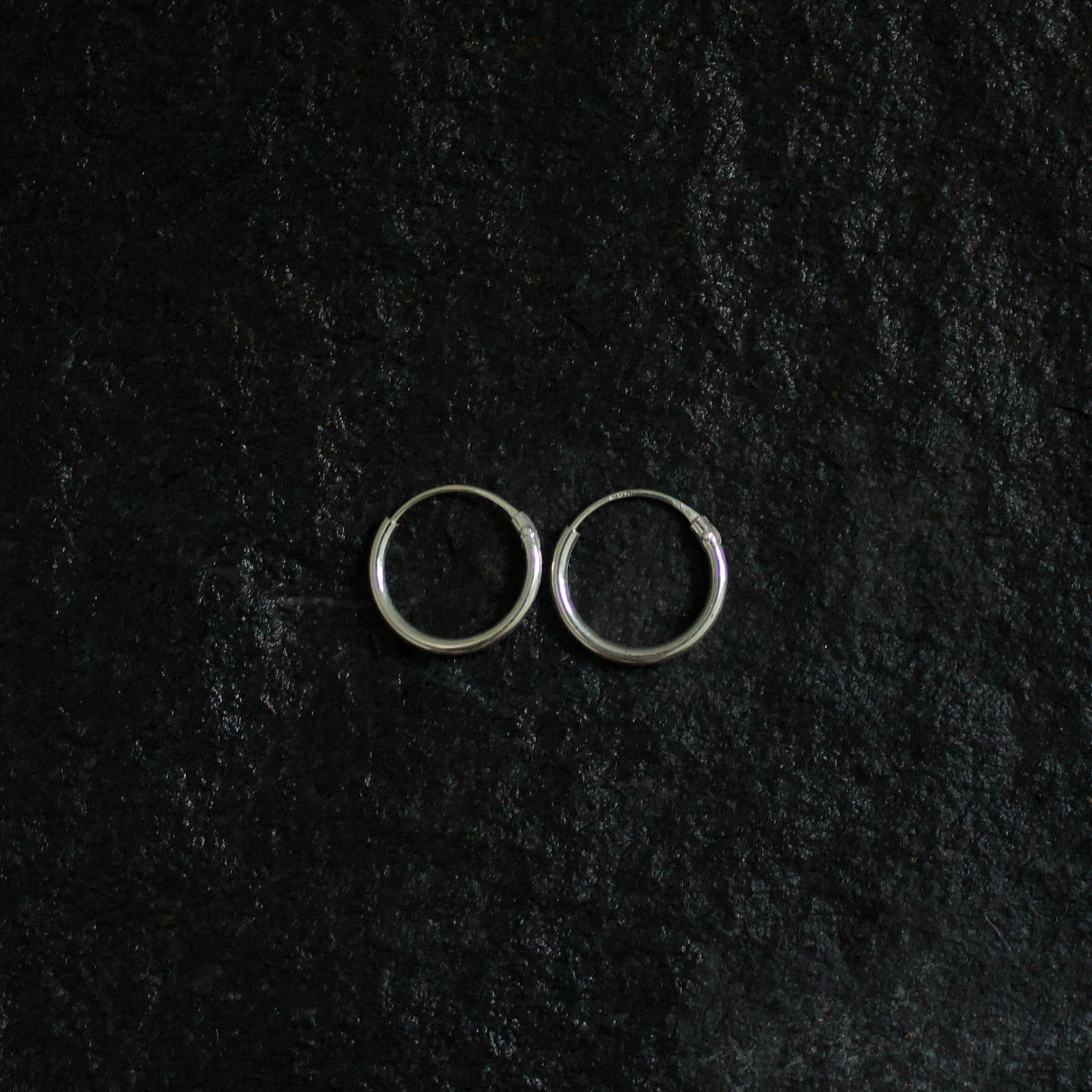 Small 1.2mm Silver Hoops