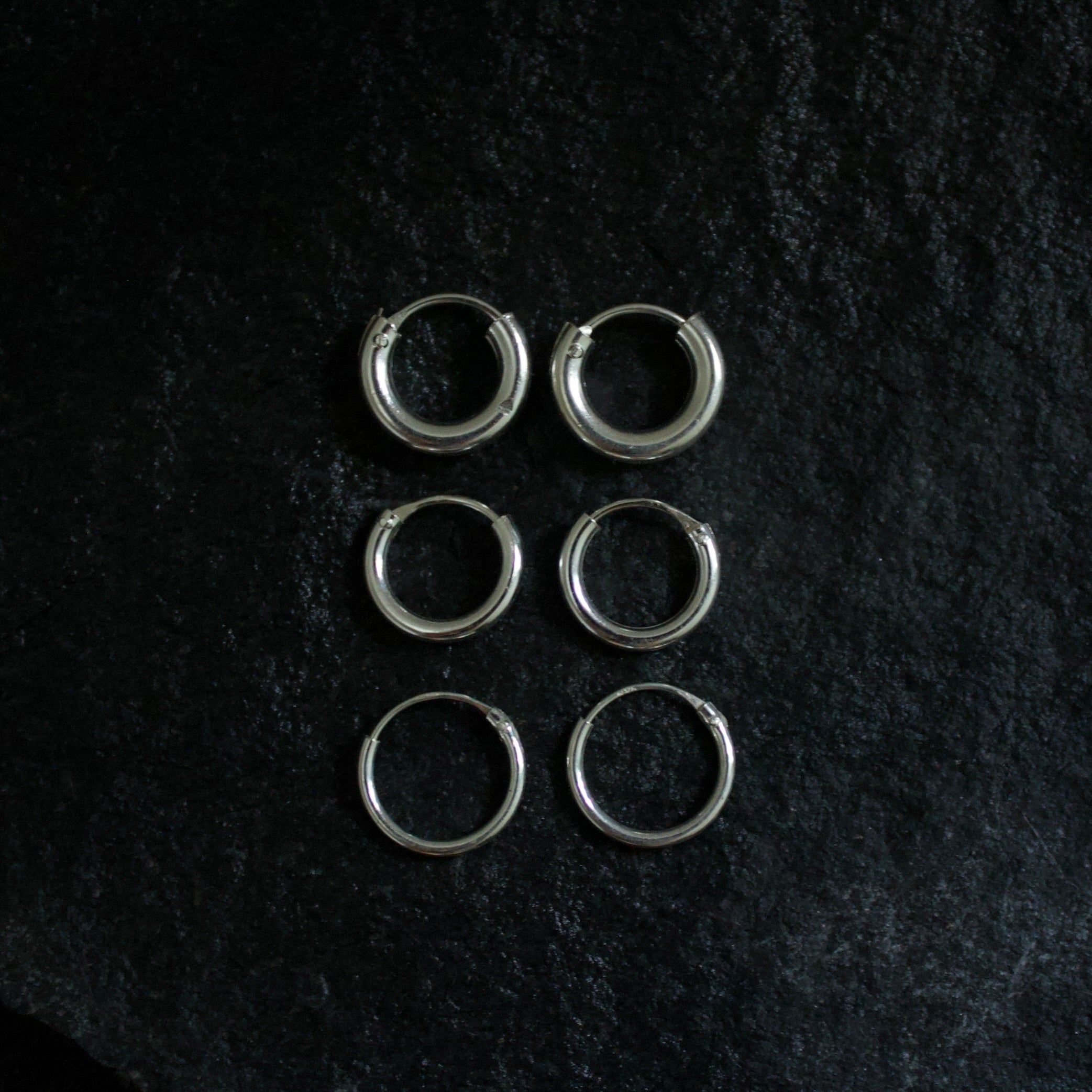 Small 3mm Silver Hoops