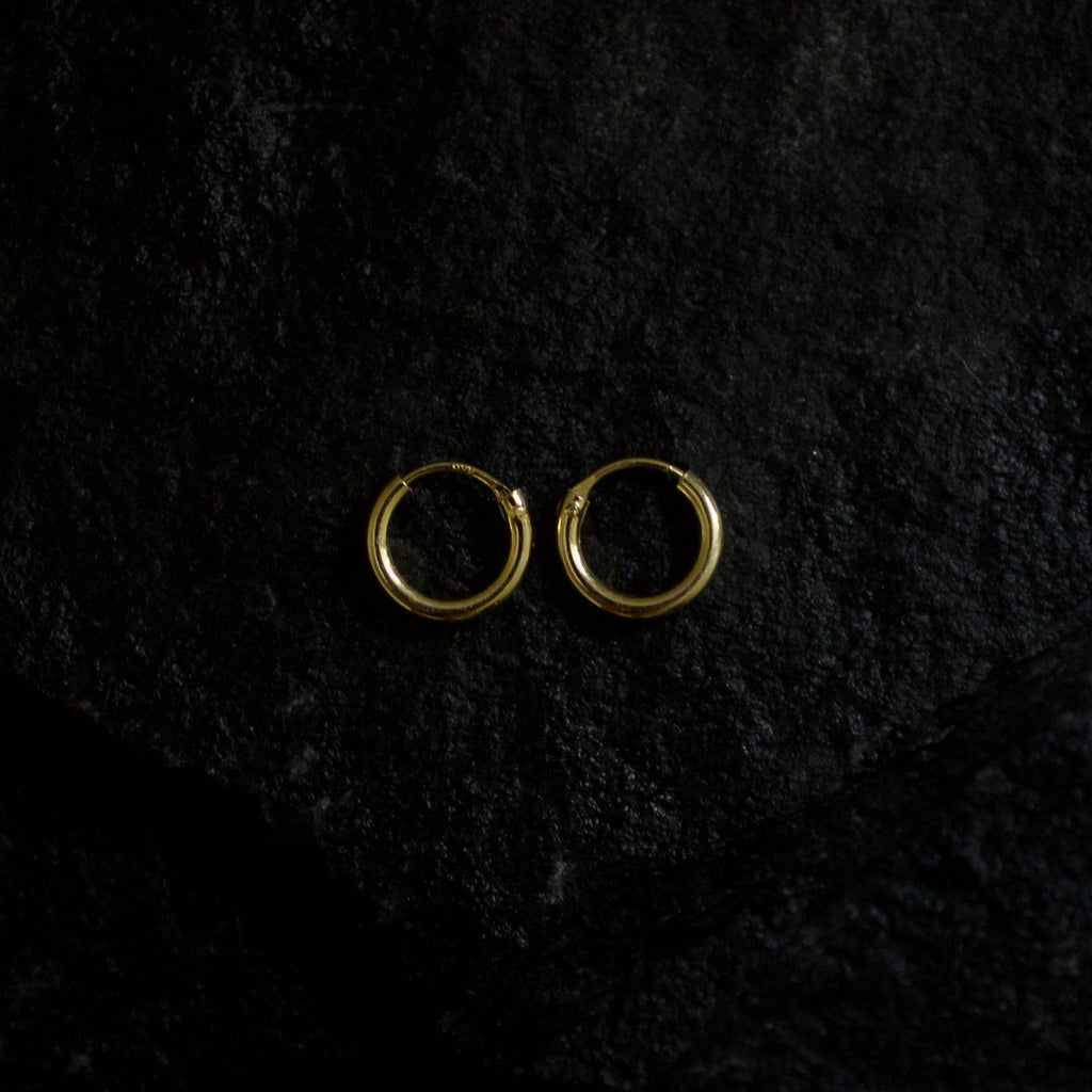 Small 2mm Gold Hoops