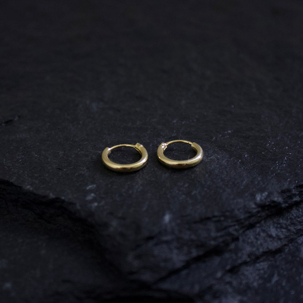 Small 2mm Gold Hoops