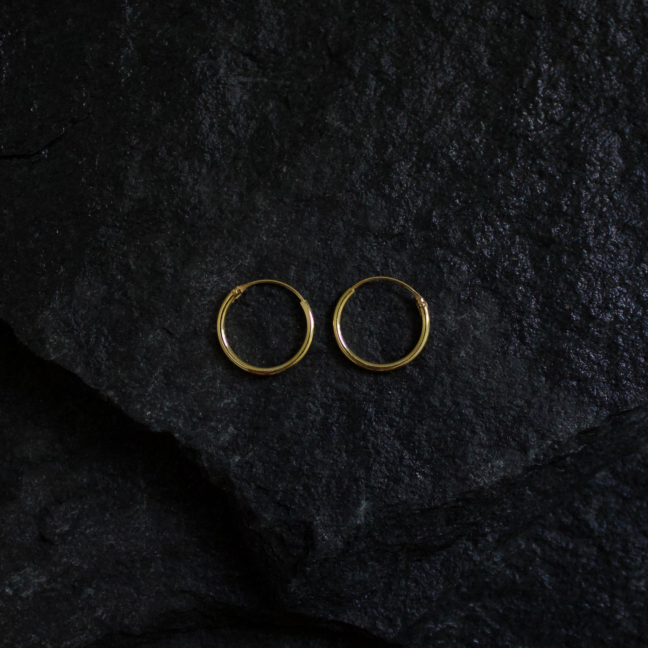 Small 1.2mm Gold Hoops