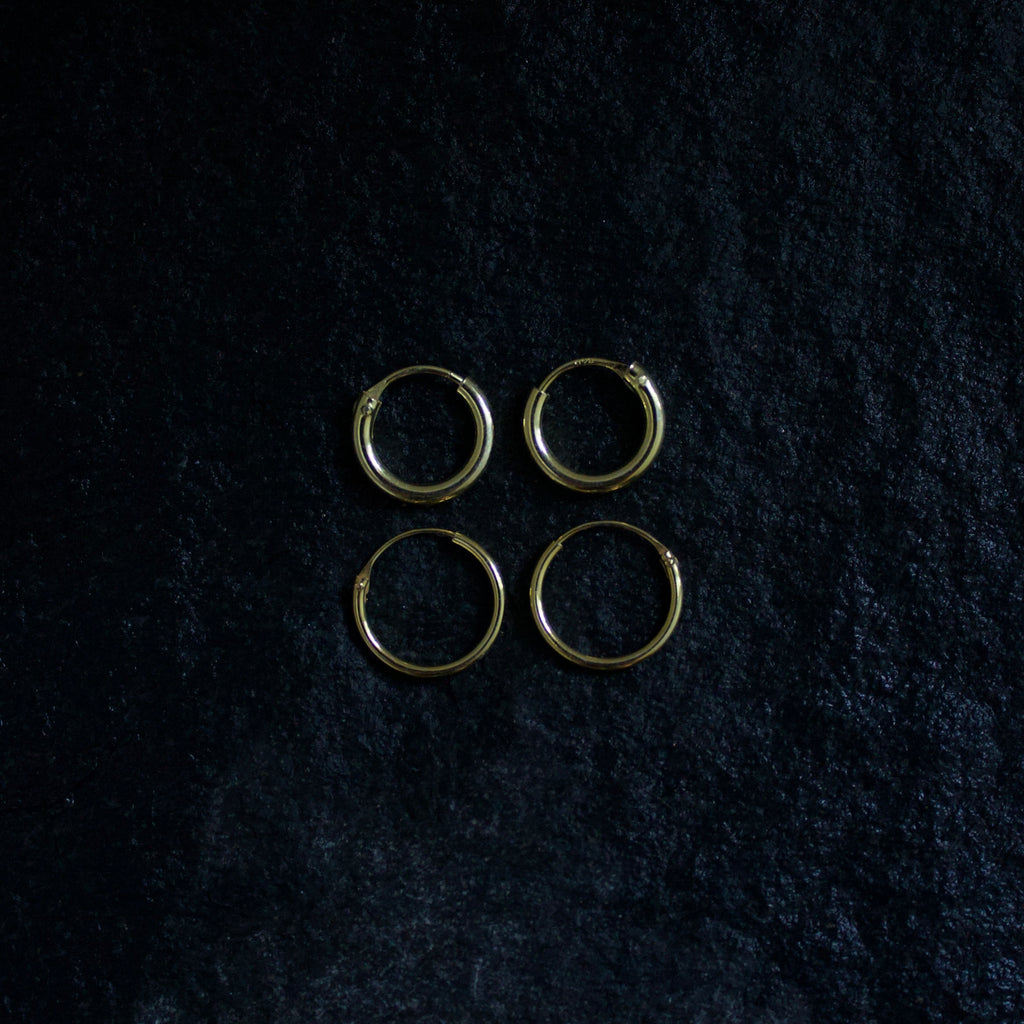 Small 1.2mm Gold Hoops