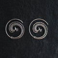 Peacock Spiral Earrings
