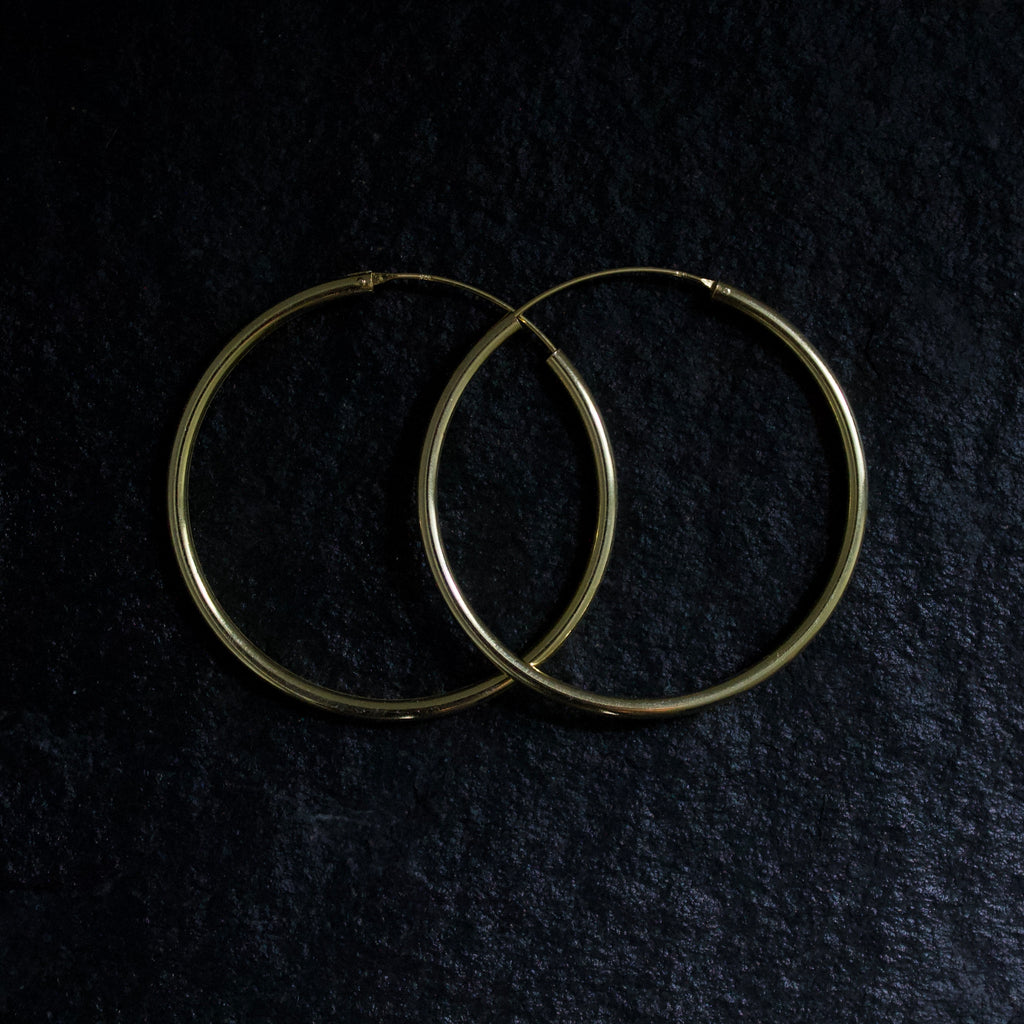 3mm Gold Hoops