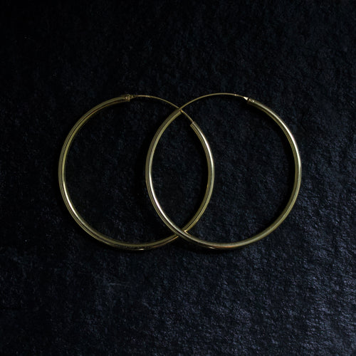 3mm Gold Hoops